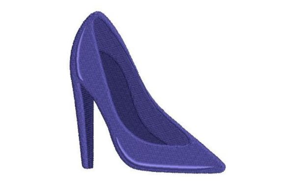 3D High Heel Shoe Embroidery Design