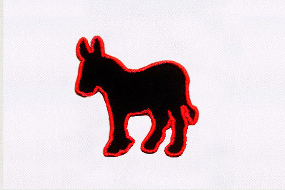 Donkey 3d Puff Embroidery Design